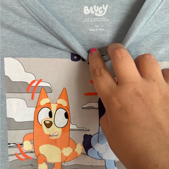 Bluey Boys Short Sleeve and shorts Matching Set - Blue size 10-NWT - Picture 4 of 5